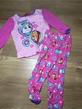 Nickelodeon Pink and Purple Paw Patrol Girls Pajama Set